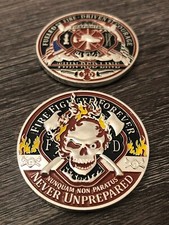 Firefighter Challenge Coin First Responder Thin Red Line USA picture