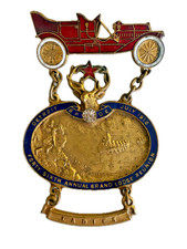 1910 Elks Grand Lodge Reunion Badge Automobile Theme picture
