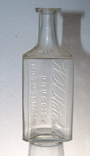 MACON GA MEDICINE BOTTLE  W H HATCHER DRUGGIST 5 1/4'' RARE picture