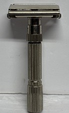 Vintage Gillette Fatboy Safety Razor E-3 1959 Adjustable 1 To 9 Great Condition picture