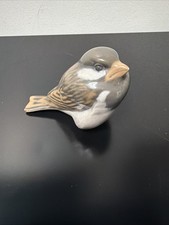 Vintage Royal Copenhagen Porcelain #1519 House Sparrow Figurine MINT picture