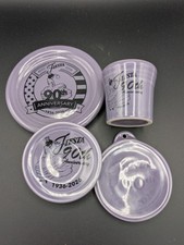 Fiesta 90th Anniversary SET,  Lavender, Shot Glass, Coaster, Magnet, Ornament picture
