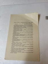 SPANISH AMERICAN US ARMY PROMOTION ORDER 1898 BRIGADIER GENERALS VOLUNTEERS picture
