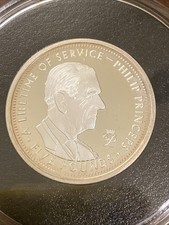 Prince Phillip/ Elizabeth II Lifetime Of Service 5 Pound Silver Coin 50g 105/199 picture