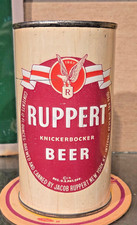 1947 RUPPERT KNICKERBOCKER FLAT TOP BEER CAN  NEW YORK NY IRTP picture