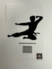 Bruce Lee Hair Lock Piece Speck Relic display photo Authentic Collectors picture