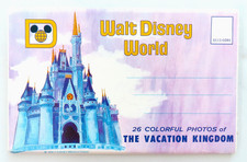 Walt Disney World Postcard Folder Vintage Florida Amusement Park Travel Rides FL picture