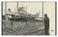 Cairo Illinois Steamboat Flood Standard Postcard COPY RPPC picture