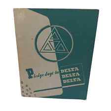 Vintage 1953 Pledge Days in Delta Delta Delta Sorority Names  picture
