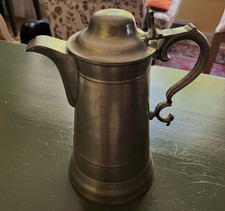19th Century American Pewter Flagon Church Scarce Form picture