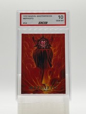 1992 Marvel Masterpieces MEPHISTO #54 Graded DCG 10 Gem Mint LOW POP, RARE picture