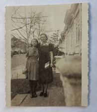Vtg B&W Snapshot Women in Dresses Philadelphia PA Found Photo 1930s-1940s picture