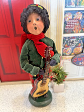 Byers Choice Carolers 2014 Beautiful Boy with Musical Instrument - Guitar picture