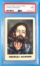 Charles Manson 1992 Eclipse True Crime #71 PSA 9 MINT Serial Killer picture