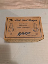 Vintage Kwik-Kut Plain Edge Food Chopper Made In USA/New In Box picture