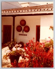 Vintage Color Photo Sandeman Sherry Bodega Entrance Spain Wine Tour Flowers picture