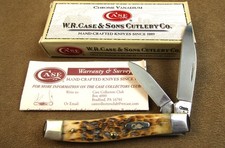 NOS CASE USA XX NO.62032 CV 2009 AMBER BONE JACK TEXAS 2 BLADE POCKET KNIFE picture