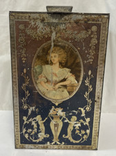 Macfarlane Lang & Co Square 4” Wide 6.5” Tall Metal Tin Box Vintage picture