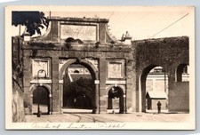 Vintage RPPC Rome Arch of Sixtus V Porta Furba Acqua Felice Italian Landmark picture