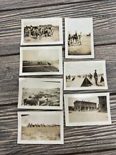 Vtg Photograph 1920's Camp Knox Fort Soldiers Cannons Horses  Black & White Lot picture