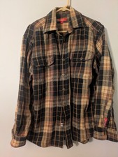Vtg McCormick Farmall IH International Harvester Flannel Shirt Mens L 70s 80s picture