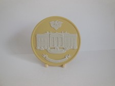 Wedgwood Primrose Yellow Jasperware TWCS The White House Cameo Medallion Plaque picture