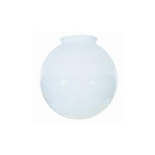 8-Inch White Glass Globe - 4-Inch Fitter Opening picture