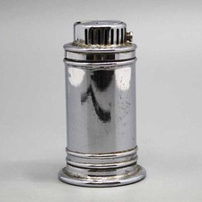 Vintage Idealine Japanese Chrome Cylindrical Table Lighter AY220 picture