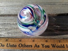 Vintage JOE RICE Art Glass Paperweight picture