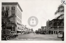 Fullerton California CA Street Scene Hardware Store RPPC Photo Postcard COPY picture