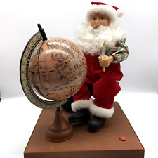 North Pole Productions Vintage 1995 Animated Musical Santa at His Globe picture