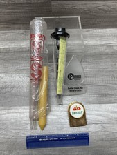 Vtg CROW'S HYBRID Seed Corn RAIN GAUGE Producers Hybrids New Holland Super Sweep picture