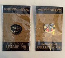 2024 & ‘25 Fanatics Fest Exclusive NHL Collector's Pin Set Rangers & Islanders picture