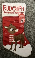 Rudolph the Red Nosed Reindeer 19”Christmas 3D Stocking NWT picture