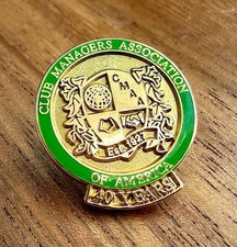 CMAA Club Managers Association of America 40 Years Membership Award Lapel Pin picture