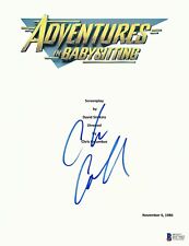 CHRIS COLUMBUS SIGNED ADVENTURES IN BABYSITTING FULL SCRIPT SCREENPLAY BECKETT picture