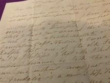 SAILORS LETTERS GROUP 4 1847 1849 NOTE FOLD POST MARK BUCKSPORT MAINE EARLY NICE picture