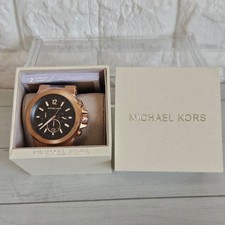 Michael Kors Wristwatch MK8184 Rose Gold Black Unused picture