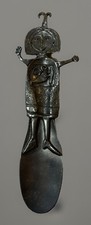 VTG Mid Century Modern Pewter American Artist Leandra Drumm Sculpture Art Work picture