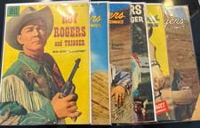 ROY ROGERS DELL COMICS LOT 6 Golden Age Western 1949-1958 picture