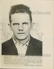 1953 Press Photo Homer Lee Gossett, convict at State Penitentiary, New Mexico picture
