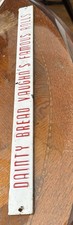 VINTAGE TIN METAL DAINTY BREAD VAUGHN’S ROLLS CAKE BAKERY SIGN ADVERTISING 20” picture