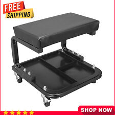 Torin Rolling Creeper Garage/Seat: Padded Mechanic Stool with Tool Tray Storage picture