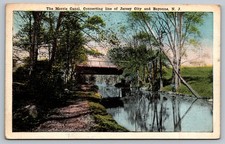 Vintage Morris Canal Jersey City Bayonne NJ 1919 Postcard Scenic picture