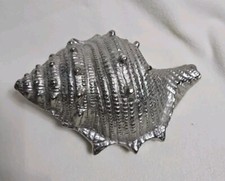 Unique Mid Century Modern Cast Aluminum? Large Conch Shell picture