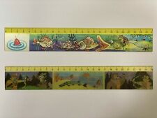 Soviet 3D Stereo Rulers 2 pcs Rare Vintage Cartoon USSR picture