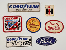 Lot Of 7 Vintage Automotive Patches Goodyear SCORE Cal 500 Ford Harrah's picture