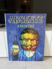 Absenthe Absinthe Plate Advertising Sheet Ron English Van Gogh 2001 Vintage picture