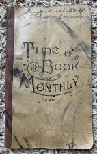 Vintage Time Book Monthly Ledger Wilson-Jones Company $0.25-$2.00 S 800 1930s picture