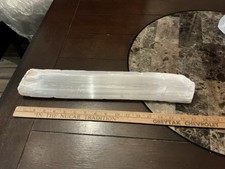 5 Lbs 6 Oz.  Natural white selenite gypsum crystal raw stone specimen, 17” Long picture